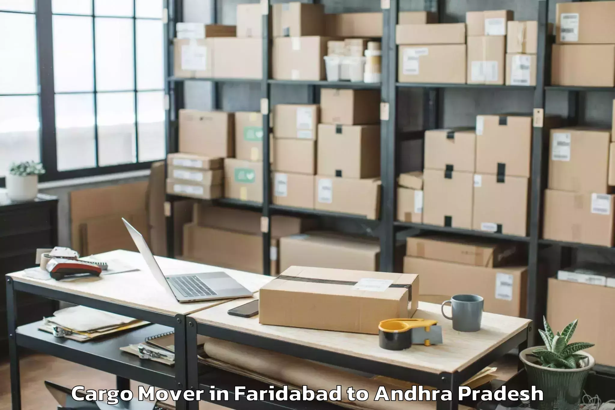 Professional Faridabad to Thullur Cargo Mover